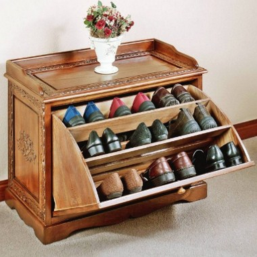 Shoe rack design icon