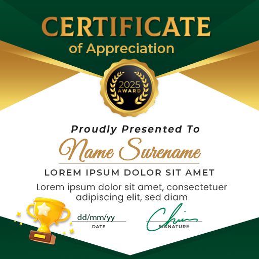 Smart Certificate Maker App icon