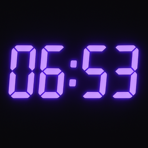 Qzey: Simple Digital Clock icon