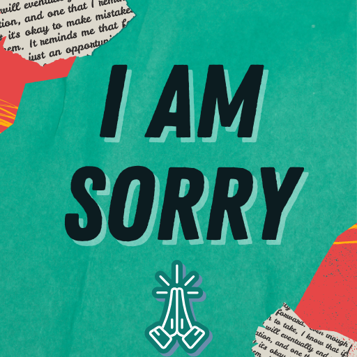 Apology and sorry messages icon