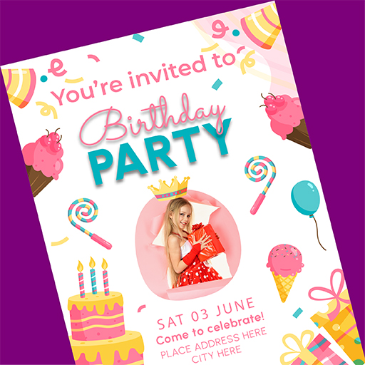 Birthday Card Maker 2023 icon