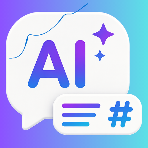 AI Caption & Hashtag Generator icon