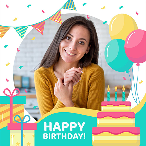 Birthday card maker icon