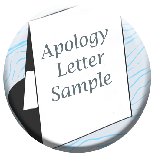 Apology letter sample icon