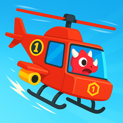 Dinosaur Helicopter Kids Games icon