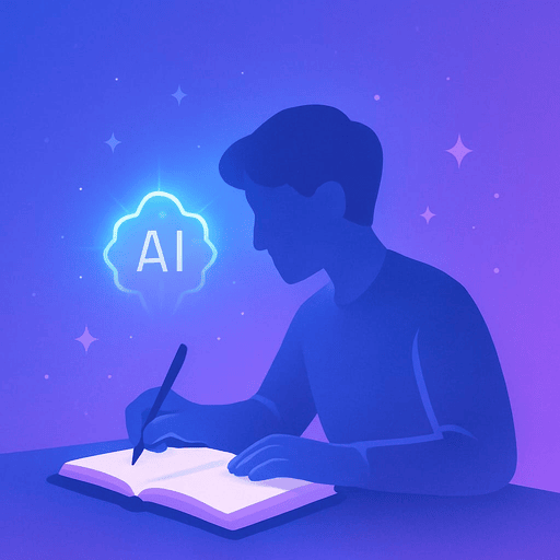 Book writer AI icon