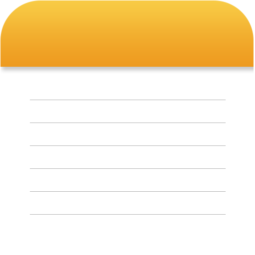 memo pad for writing icon