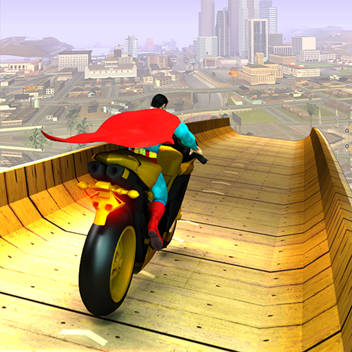 Super Hero Bike Mega Ramp icon