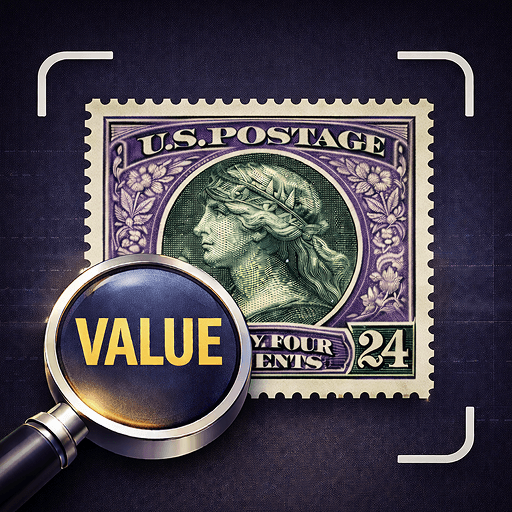 Stamp ID & Value Scanner icon