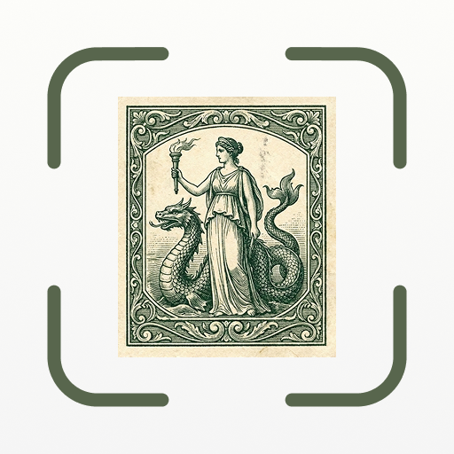Stamp Identifier: Scan & Value icon